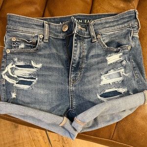 American Eagle Ripped Jean Shorts